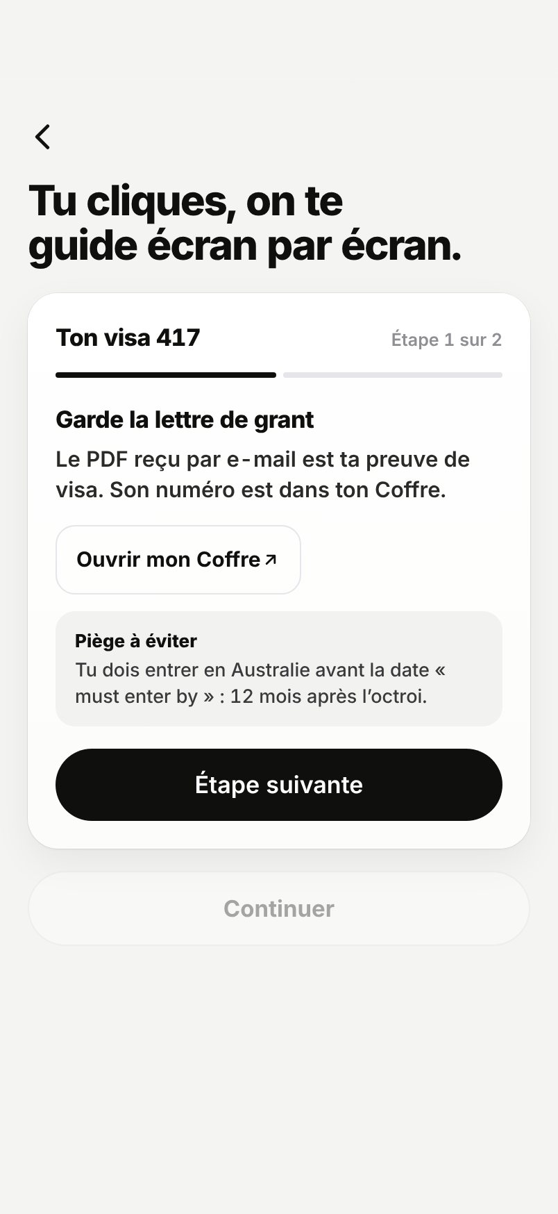 WHV Wallet : guide du visa : garder la lettre d'accord