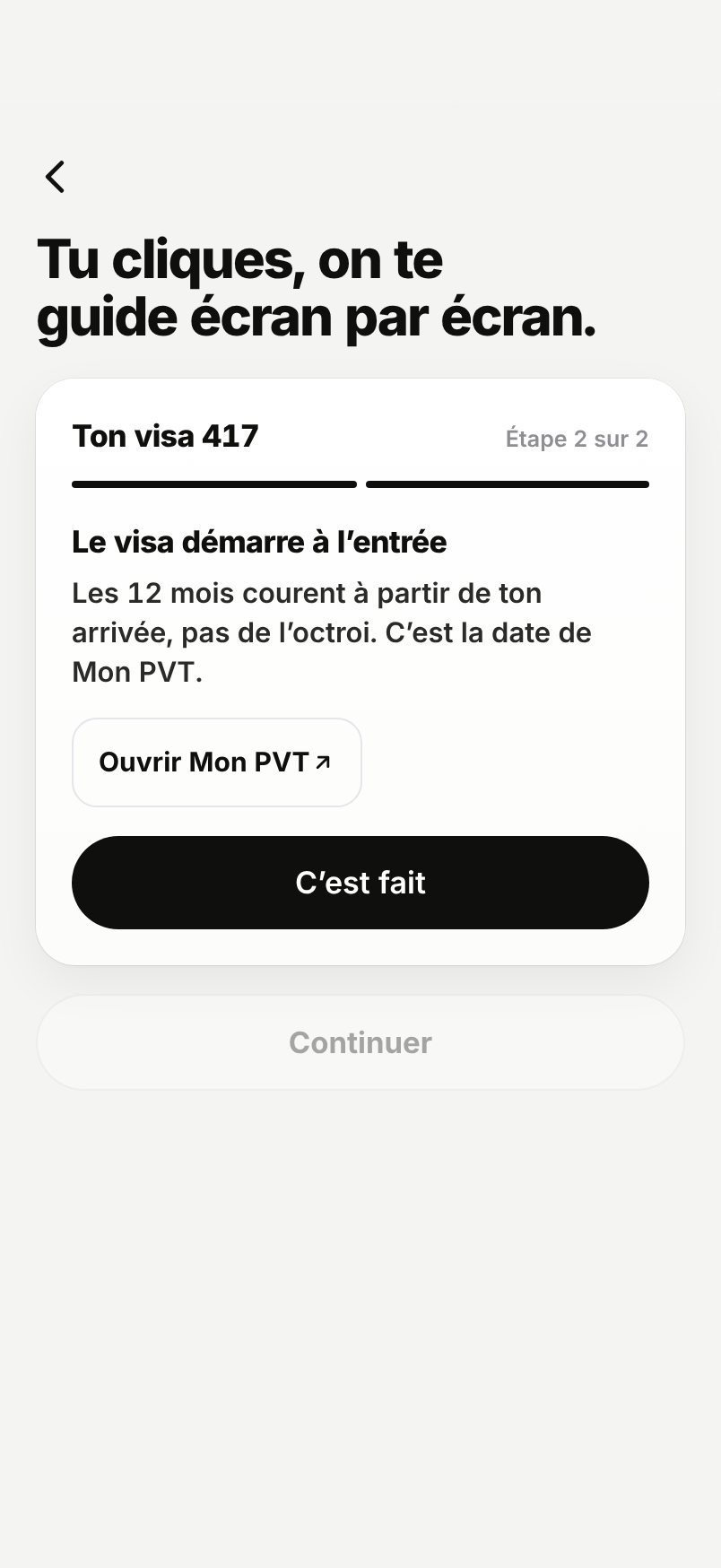 WHV Wallet : guide du visa : les 12 mois commencent à l'entrée