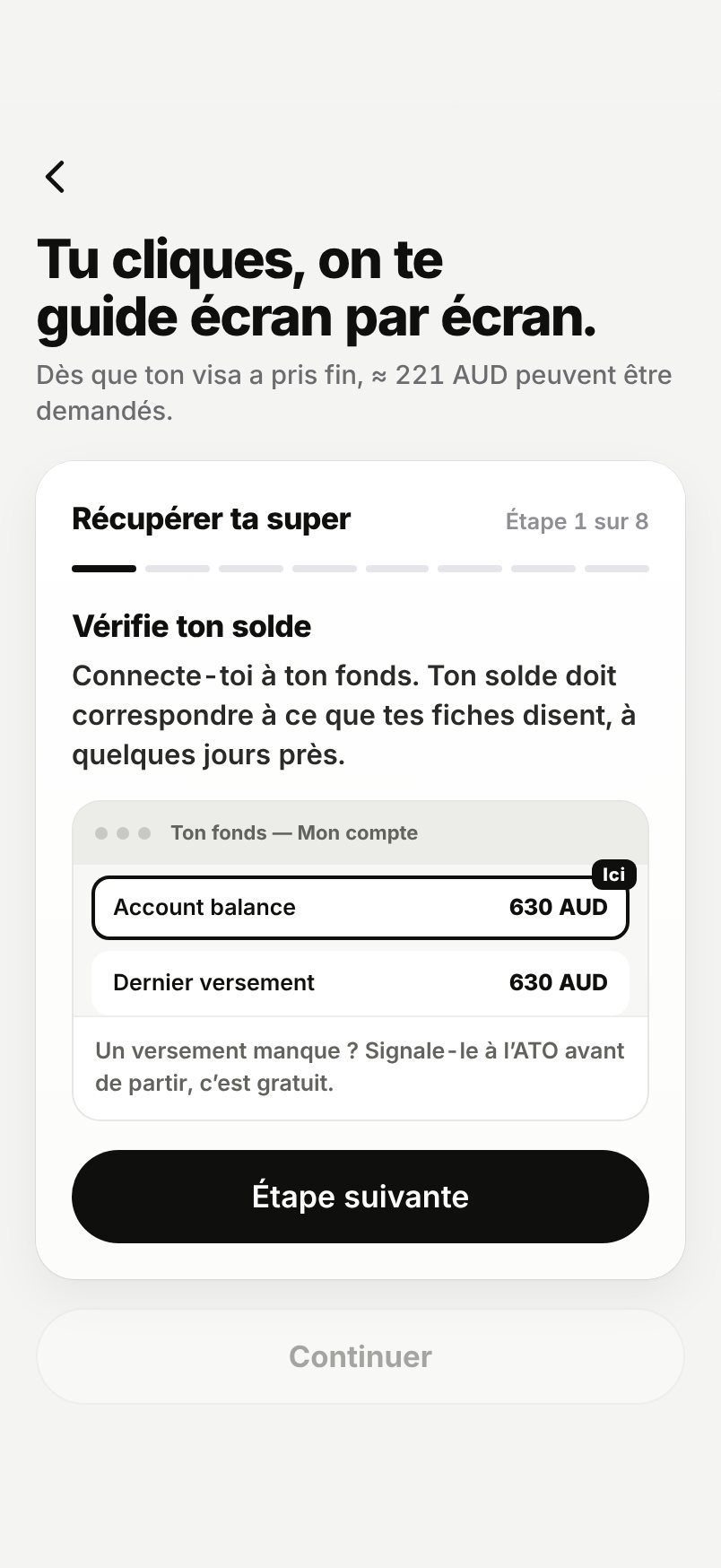 WHV Wallet : guide DASP, étape 1 : vérifier son solde