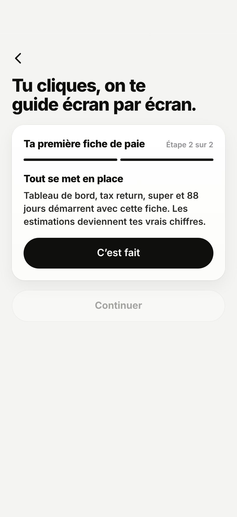 WHV Wallet : guide « Ta première fiche de paie », tout se met en place
